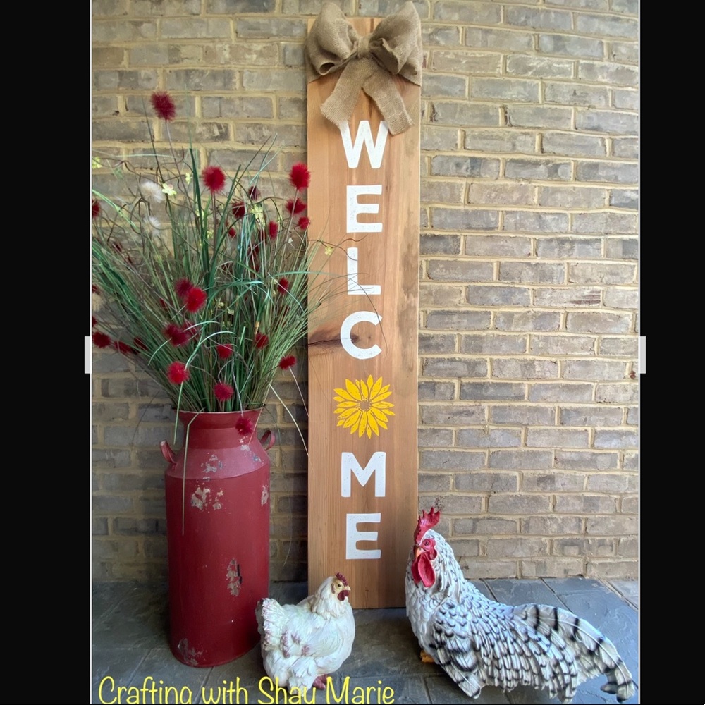 Welcome Signs. 5 foot. I MAKE THEM AS I SELL THEM.